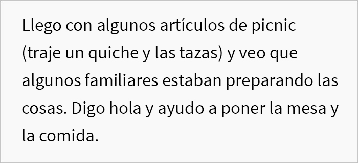 A este chico de 22 años le pidieron que se sentara en la mesa de los niños, así que tomó el quiche que trajo y simplemente se fue