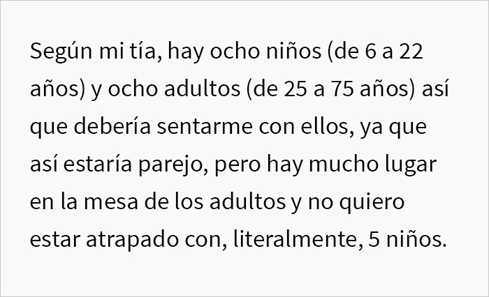 A este chico de 22 años le pidieron que se sentara en la mesa de los niños, así que tomó el quiche que trajo y simplemente se fue