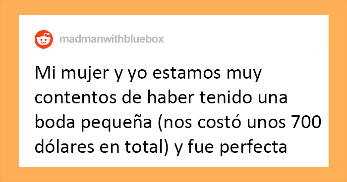 Preguntan a personas que se casaron sin una gran boda si harían algo diferente, y dan 20 respuestas sinceras