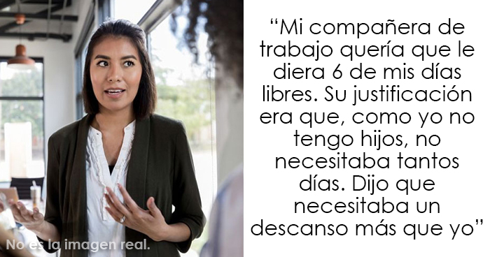 Esta mujer sin hijos se negó a darle 6 de sus días de vacaciones a una compañera de trabajo con 3 hijos, generando un conflicto en la oficina
