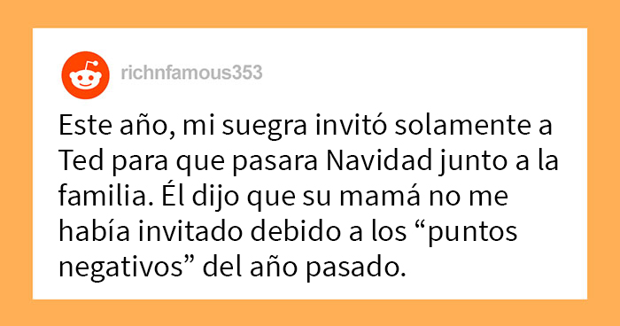 Esta mujer no fue invitada a la fiesta de Navidad de la familia de su esposo debido a sus “puntos negativos” del año anterior, y el drama comenzó cuando no empacó las maletas de su esposo