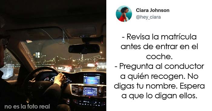 Una mujer tuitea la historia de cómo comprobar la matrícula de un conductor de Uber la salvó de una posible trata de personas