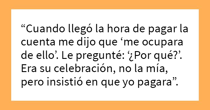 “Insistió en que yo pagara”: Este hombre organizó una gran cena de celebración familiar y se enojó con su esposa cuando ella solo pagó por su propia comida