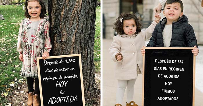 Sonrisas brillantes y alegría absoluta captadas en 20 fotos del día de la adopción, compartidas por esta ONG que ayuda a los jóvenes en régimen de acogida