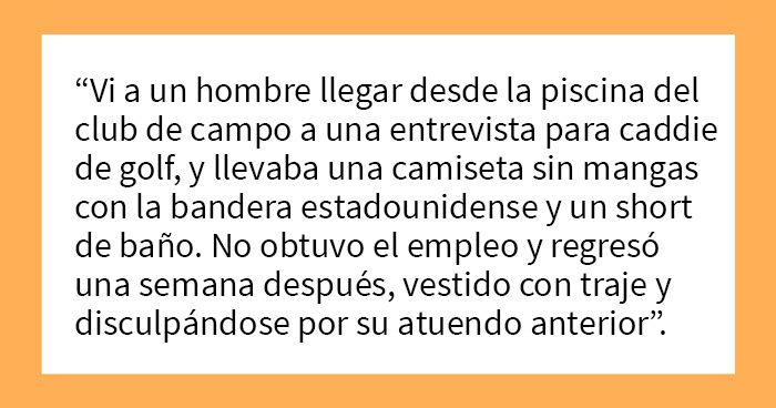 20 Atuendos inapropiados que la gente se atrevió a usar en entrevistas de trabajo