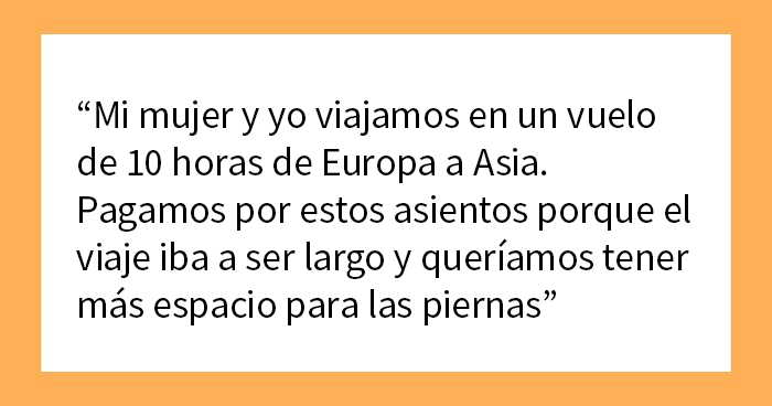 Una madre furiosa porque un chico no le cede el asiento en el avión hace comentarios sarcásticos, él recurre a Internet para preguntar cuál de los dos se equivocó