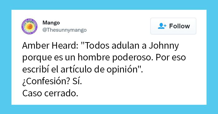 20 Tuits del público respondiendo a los testimonios finales del caso de Johnny Depp y Amber Heard