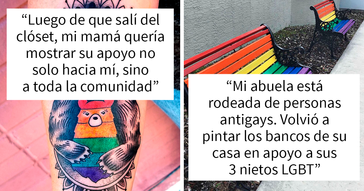 22 Familias mostrando lo mucho que aman y apoyan a sus hijos y nietos LGBTQ+