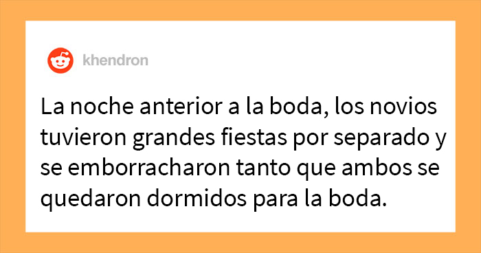 20 Bodas que terminaron antes de que pudieran comenzar