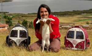 Este tiktoker peruano se ha vuelto popular en toda Latinamérica por salvar todos los gatos posibles