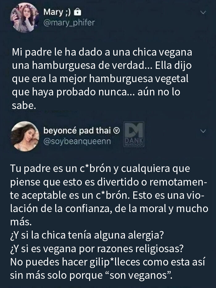 No te metas con la comida de los demás