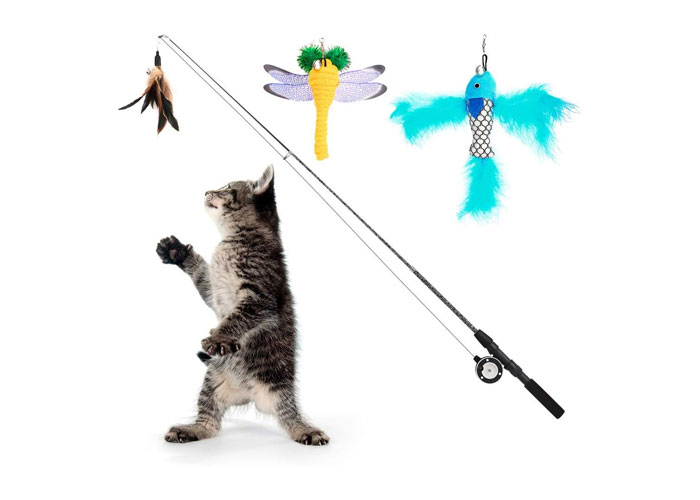 Pawaboo Juguetes De Plumas Para Gatos