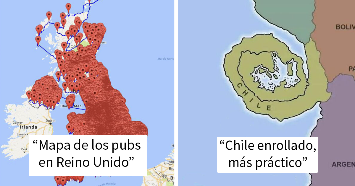 20 Terribles mapas que son tan malos que te tienes que reír