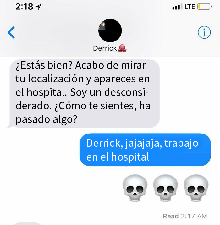 Derrick cuando está borracho