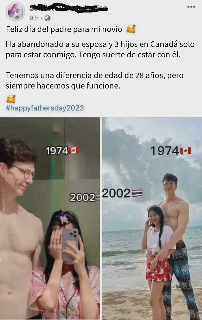 Me pregunto si ella es más mayor que sus hijos