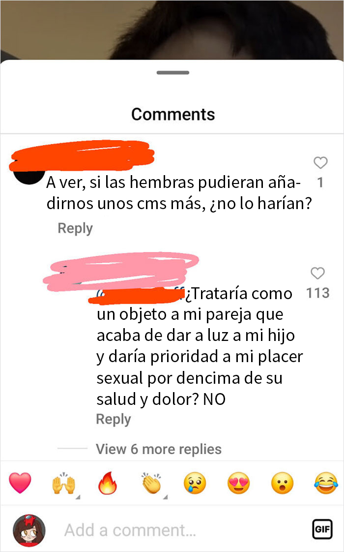 Comentario sobre el "punto del marido" tras un parto