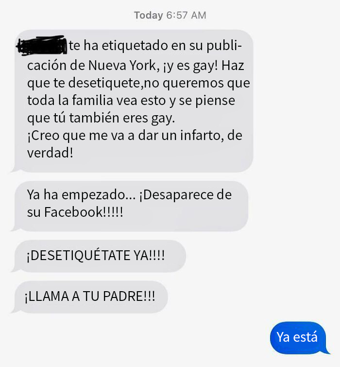 Soy bisexual y mi familia no lo sabe. Fui a Nueva York con mi novio y mi madre está preocupada