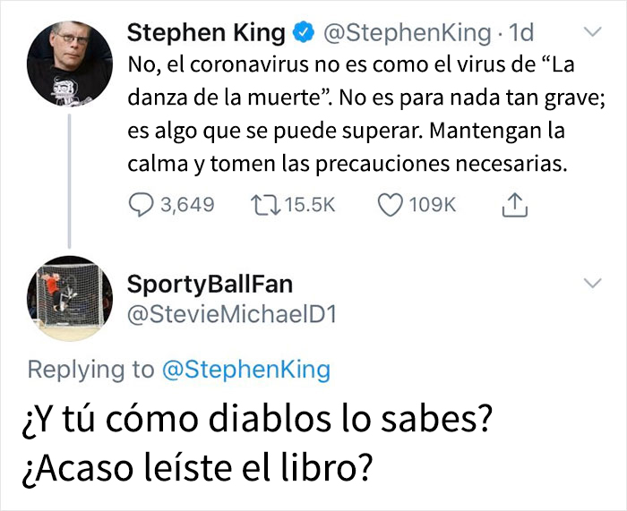 ¿Quién es este tipo que se hace llamar Stephen King? 