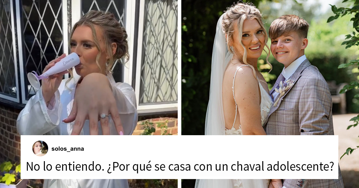 Esta novia fue vilmente troleada por casarse con alguien que parece «un niño de «10 años»