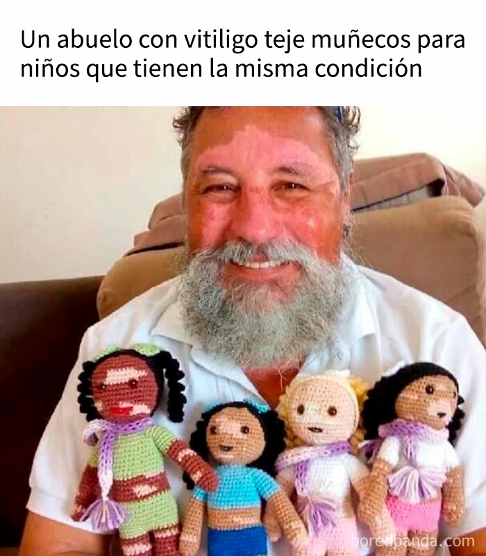 ¡Qué hombre tan adorable! Lo que hace es hermoso