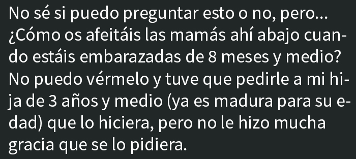 No pasa nada si no te lo depilas, no hace falta traumatizar a tu hija