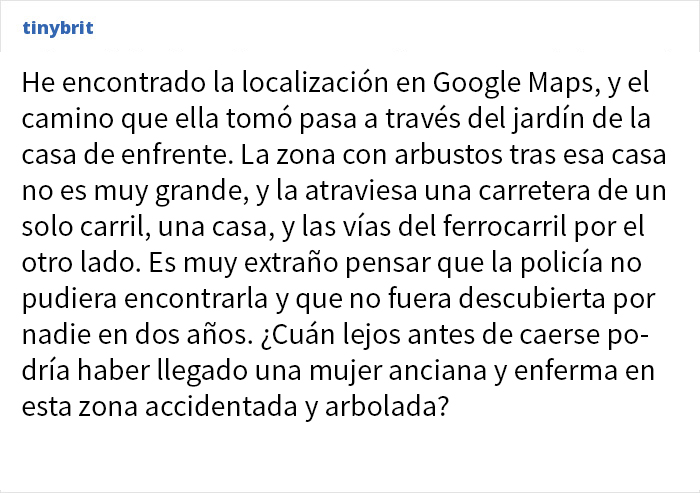 Esta mujer desapareció después de que su marido saliera de casa. 2 años después, Google Maps muestra lo que ocurrió