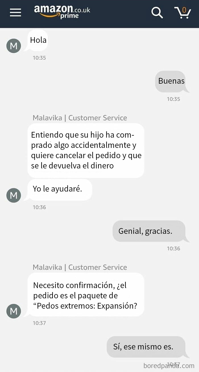 No tengo hijos, pero creo que no me enfadaría por esto