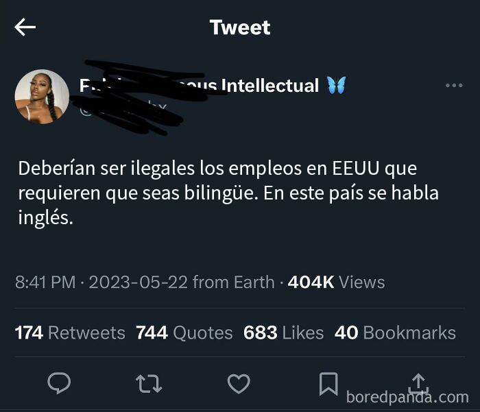 Debería ser ilegal pedir algo más que inglés