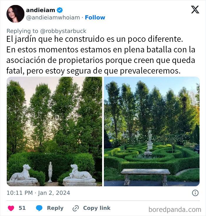 Si alguien tiene algún problema con esta belleza de jardín, necesita comprarse una vida