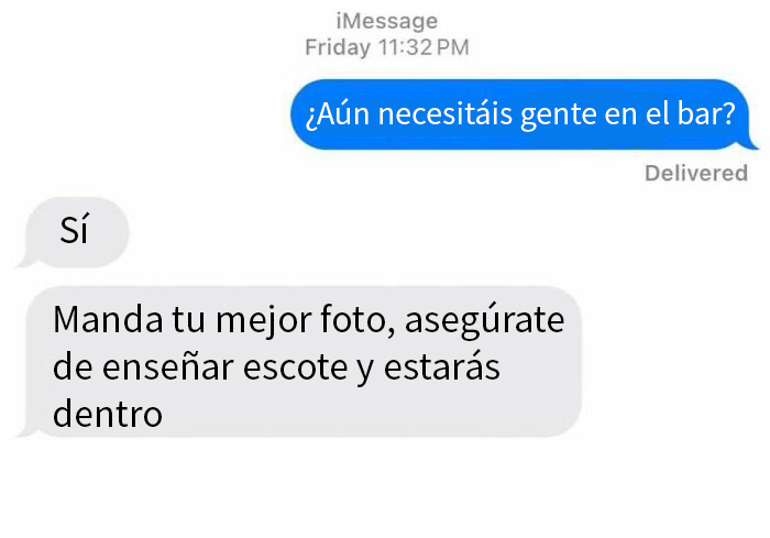 Le pregunté al dueño de un bar local si estaban contratando personal