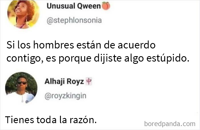 Personas en ridículo por réplicas ingeniosas en redes sociales, conversación destacada.