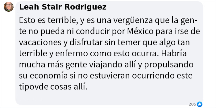 Leah expresa preocupación sobre seguridad en el turismo mexicano tras la desaparición de estudiantes.