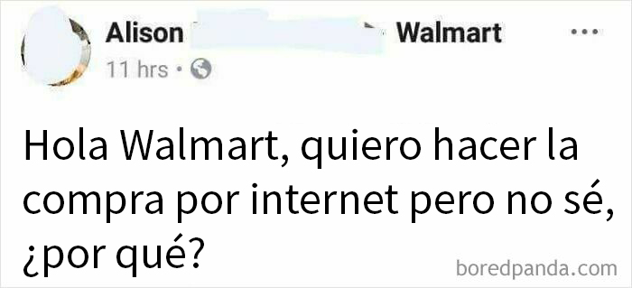 Persona mayor confundida al intentar comprar en línea en redes sociales.